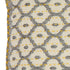 Artisan Hand Loomed Cotton Lumbar Pillow - Gray with Yellow Stitching - 16"x48" - ARCADIA HOME